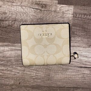 Coach Beige Signature Wallet